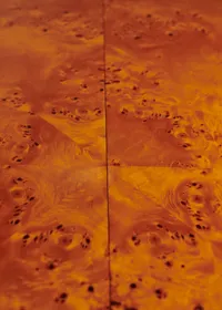 Table à manger en loupe d'orme avec rallonge - Loupe d'orme — view 5