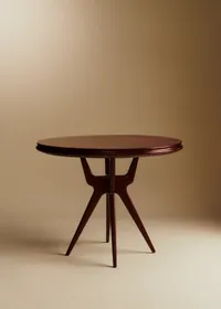 Table de bridge ronde vintage - Palissandre — view 2