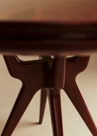 Table de bridge ronde vintage - Palissandre — view 5