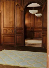 Tapis Legato - 170x240cm - Bleu orage, Olive et Beige — view 4