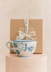 Tasse Poème - Bleu orage - Lettre J — view 3