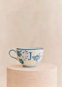 Tasse Poème - Bleu orage - Lettre J — view 4