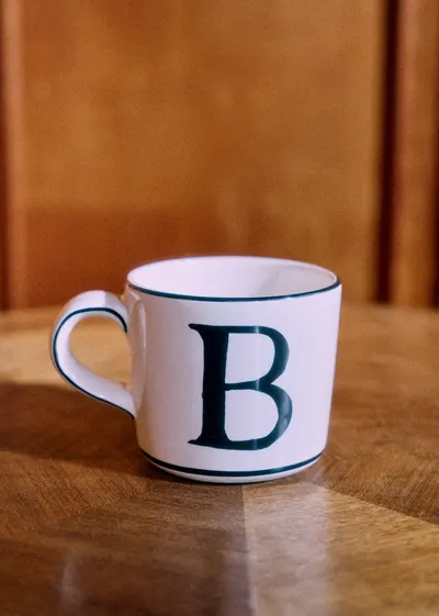 Tasse Tempo - Lettre B - Noir
