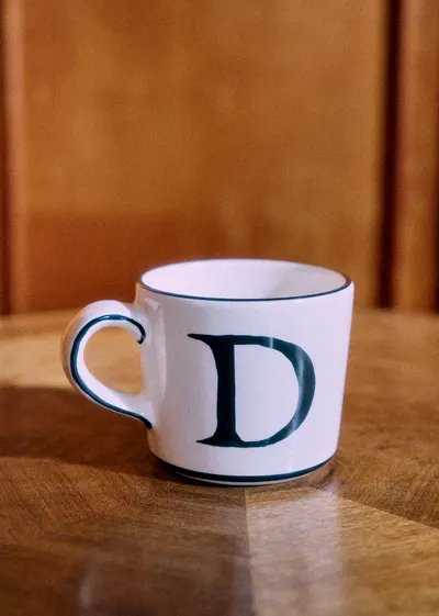 Tasse Tempo - Lettre D - Noir