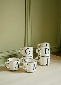 Tasse Tempo - Lettre G - Noir — view 3