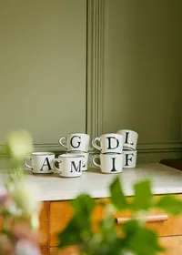 Tasse Tempo - Lettre I - Noir — view 3
