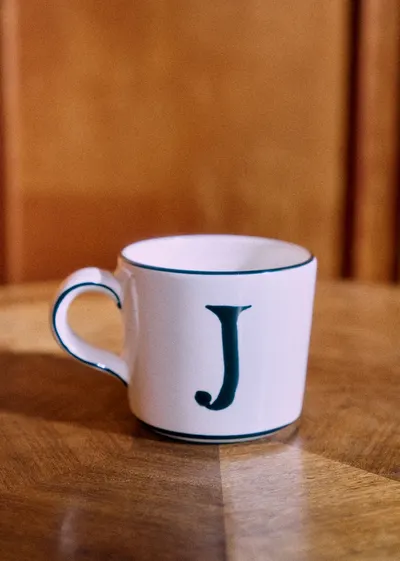 Tasse Tempo - Lettre J - Noir