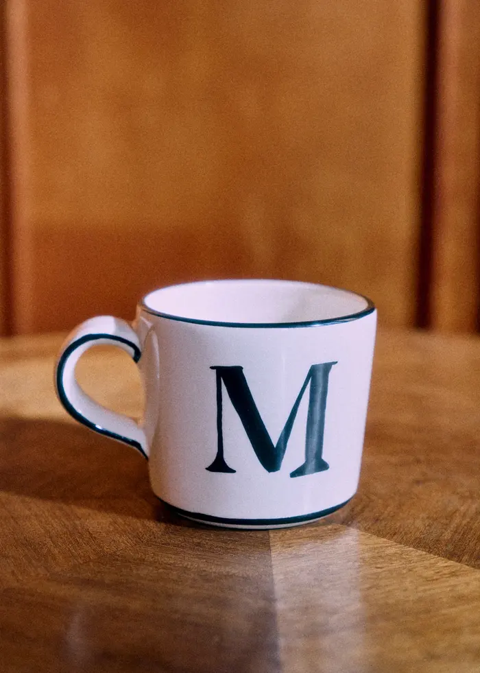 Tasse Tempo - Lettre M - Noir