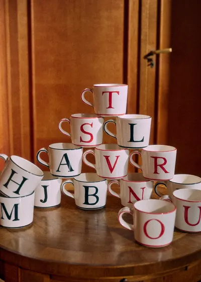 Tasse Tempo - Lettre Q - Rouge