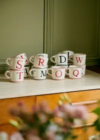 Tasse Tempo - Lettre Q - Rouge — view 2
