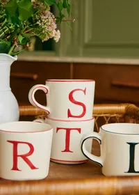 Tasse Tempo - Lettre S - Rouge — view 3