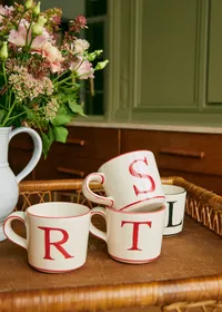 Tasse Tempo - Lettre S - Rouge — view 4