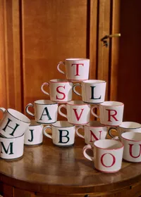 Tasse Tempo - Lettre T - Rouge — view 2
