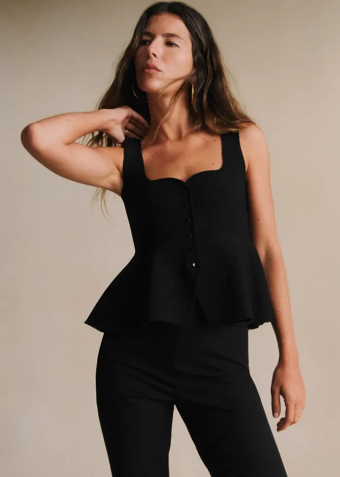 Top Calista - Noir