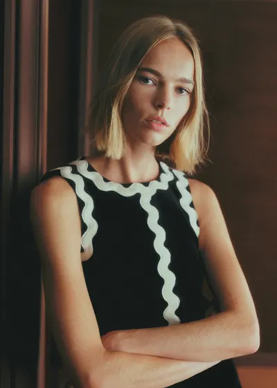 Top Doriam - Velours Noir