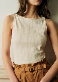 Top Fanny - Pointelle Crème — view 2