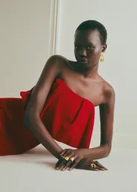 Top LISSI - Velours Rouge — view 2