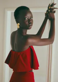 Top LISSI - Velours Rouge — view 3