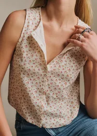 Top Loriane - Pointelle Imprimé Ciuri — view 2