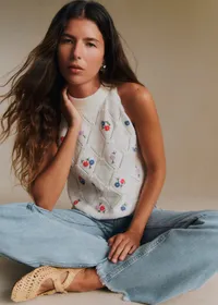 Top Maille Lovina - Ecru — view 2