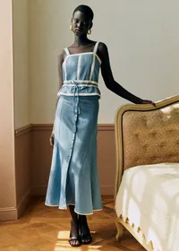 Top Youry - Broderie Placée Chambray — view 2