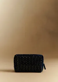 Trousse de beauté sequins - Bleu Nuit — view 2