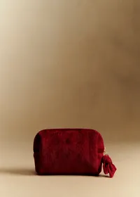 Trousse de beauté velours milleraie - Rouge — view 2