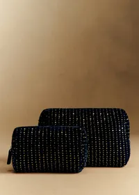 Trousse de toilette sequins - Bleu Nuit — view 3