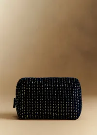 Trousse de toilette sequins - Bleu Nuit — view 4