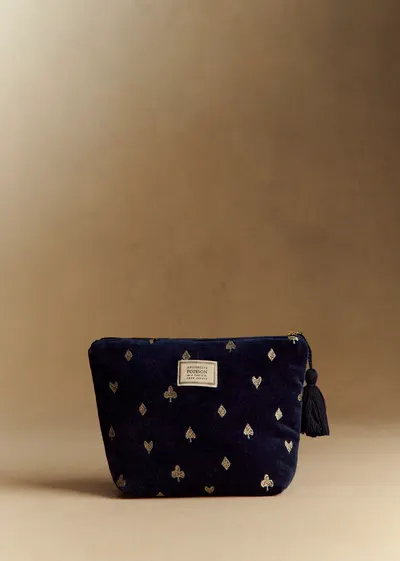 Trousse de toilette - Sézane x Antoinette Poisson - Bleu Nuit