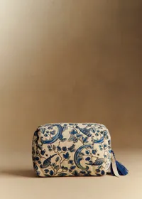 Trousse de toilette - Sézane x Antoinette Poisson - Imprimé Oiseaux Bleus — view 3