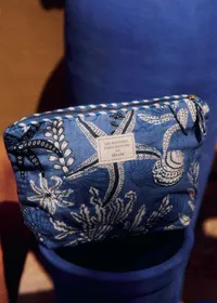 Trousse de toilette - Sézane x Inoui Editions - Imprimé Coquillages Bleu — view 3