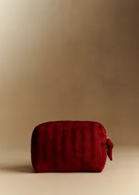 Trousse de toilette velours milleraie - Rouge — view 2