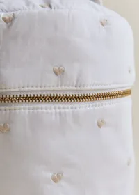 Vanity - Blanc Broderie Coeur Beige — view 2