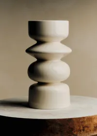 Vase Romie Objetti - Grand modèle - Ecru — view 3