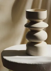 Vase Romie Objetti - Grand modèle - Ecru — view 5