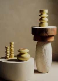 Vase Romie Objetti - Grand Modèle - Jaune — view 3