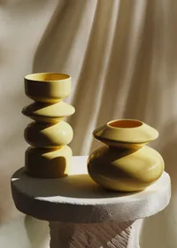 Vase Romie Objetti - Grand Modèle - Jaune — view 4