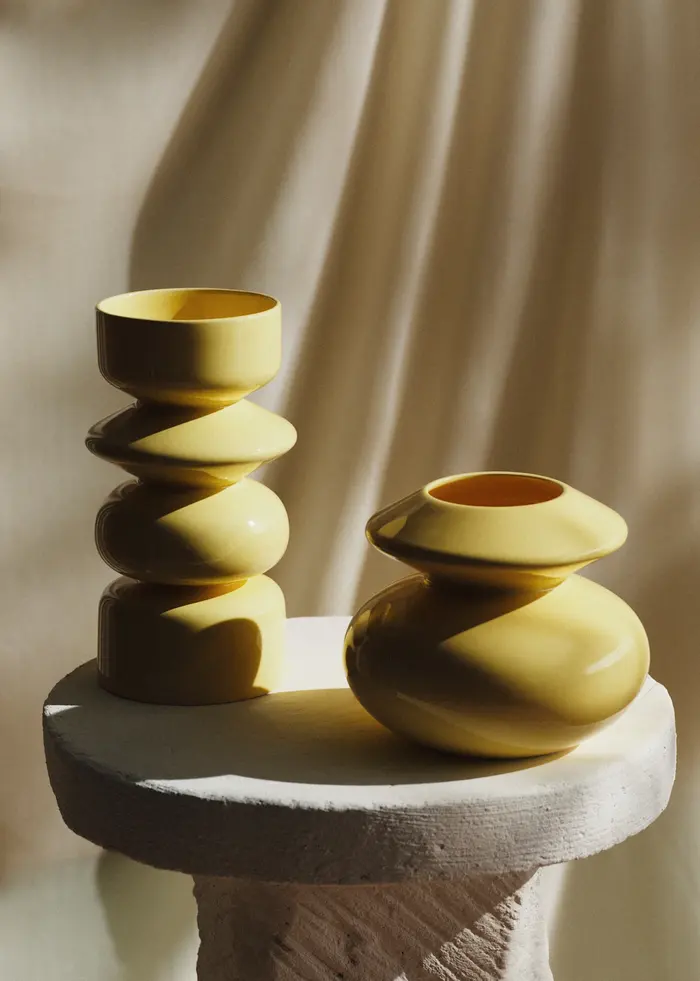 Vase Romie Objetti - Petit Modèle - Jaune