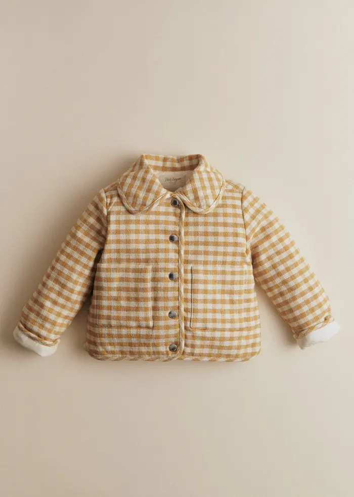 Veste Apolly - Carreaux Vichy Ocre Ecru