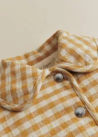 Veste Apolly - Carreaux Vichy Ocre Ecru — view 2