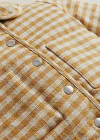 Veste Apolly - Carreaux Vichy Ocre Ecru — view 4