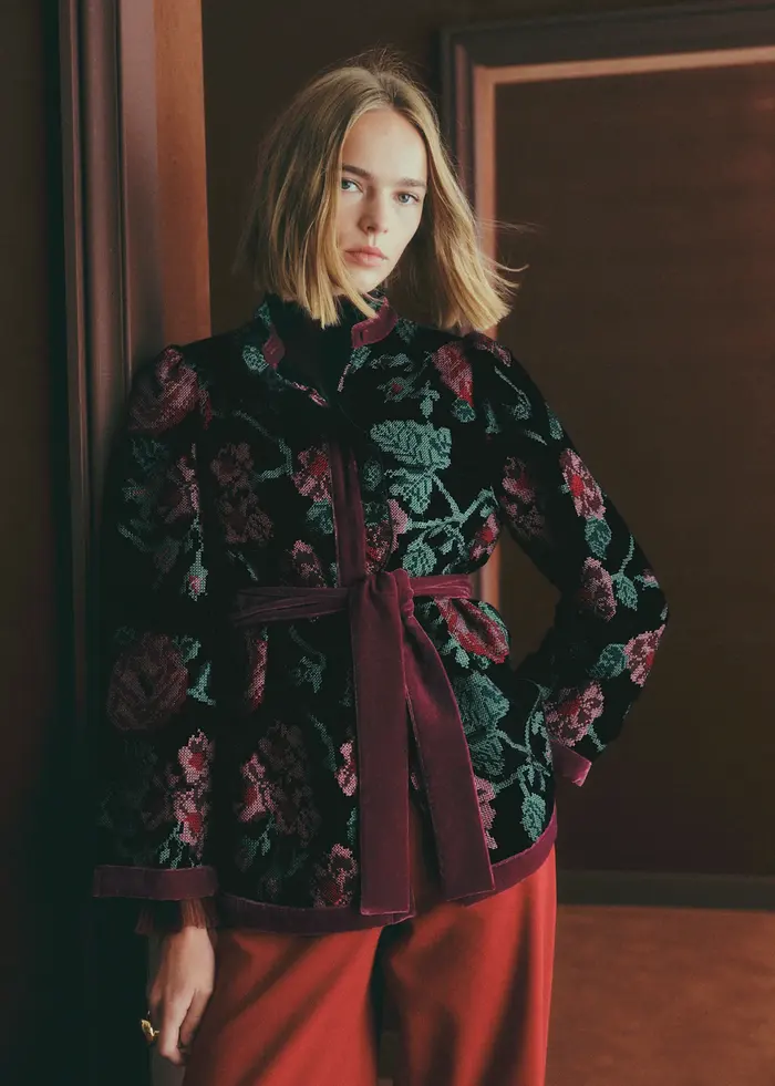 Veste Athais - Noir Rose