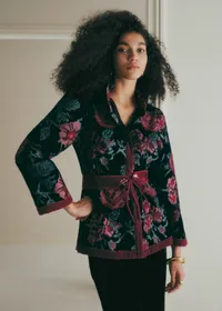 Veste Athais - Noir Rose — view 2