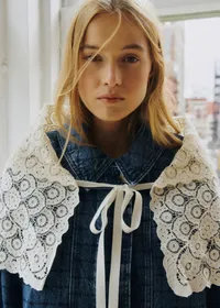 Veste Avery - Sézane x SEA NY - Broderie Marine Fond Denim — view 5