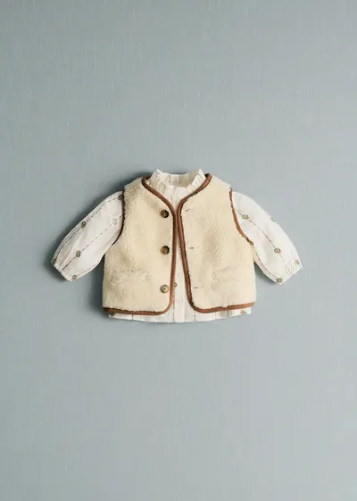 Veste Balthazar - Ecru / Café
