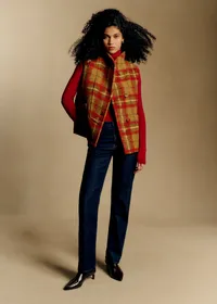 Veste Carlo - Carreaux Rouge et jaune — view 4