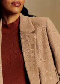Veste Chelsea - Chevrons Camel Ecru — view 2