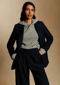 Veste Chelsea - Rayures Tennis Ecru Marine — view 2