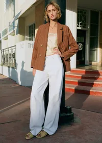 Veste Christie - Rayures Tennis Choco Crème — view 2